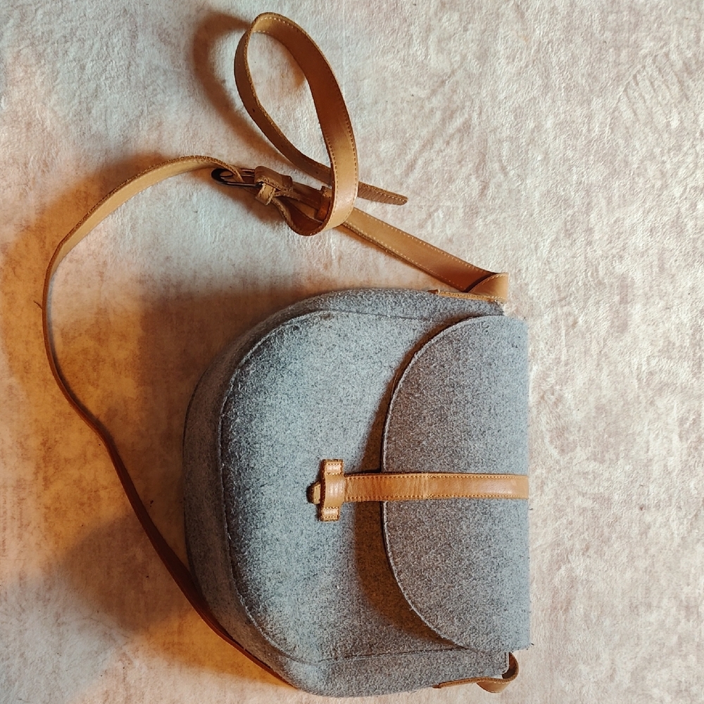 Stylish Gray and Tan Women's Bag